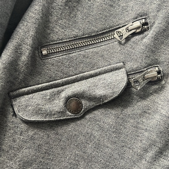 Armani Exchange Long Zip-Up Sweater - Picture 3 of 5